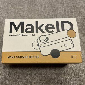 Makeid L1 Label Maker Machine Android & ios Devices Cream New